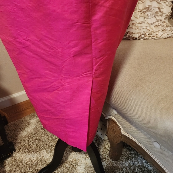 Vintage Pink Boogies Thai 100%  Puff Silk  Jacket  & Dress Set - Picture 11 of 17